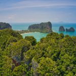 Paysage de la montagne de la province Krabi