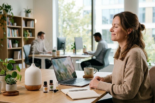 Aromathérapie au bureau